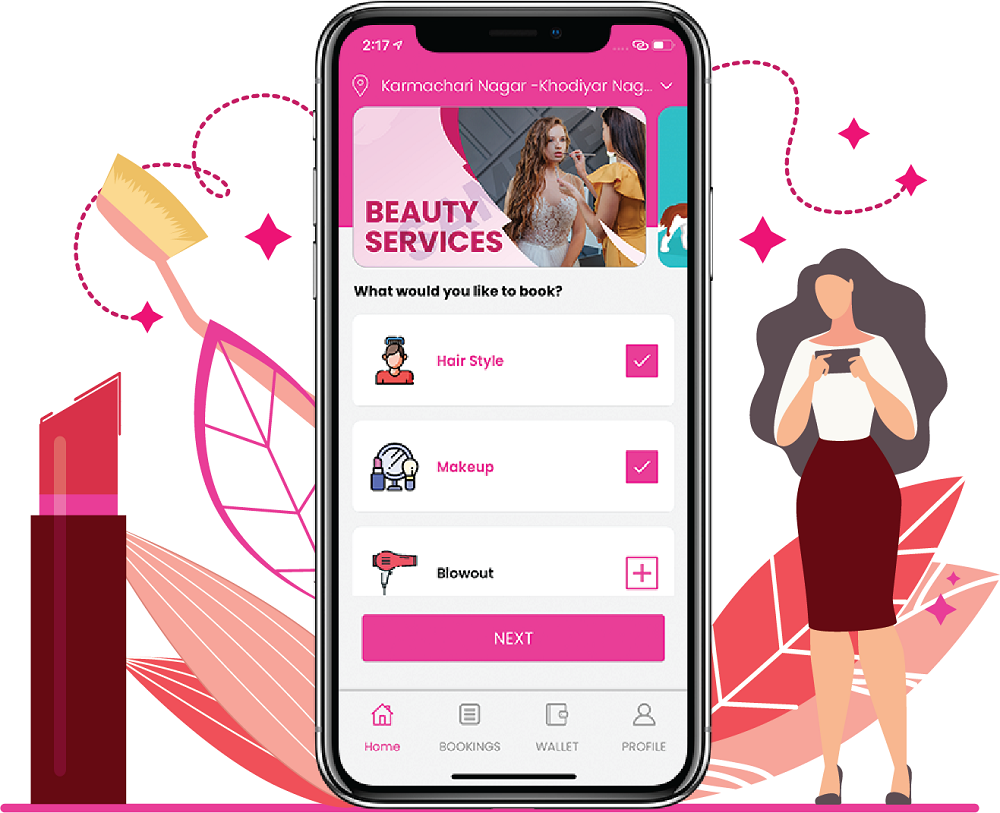 on demand beauty services apps
