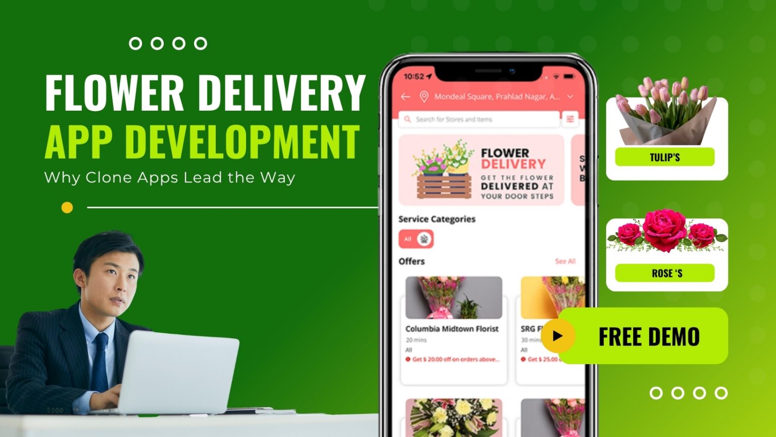 flower delivery app development