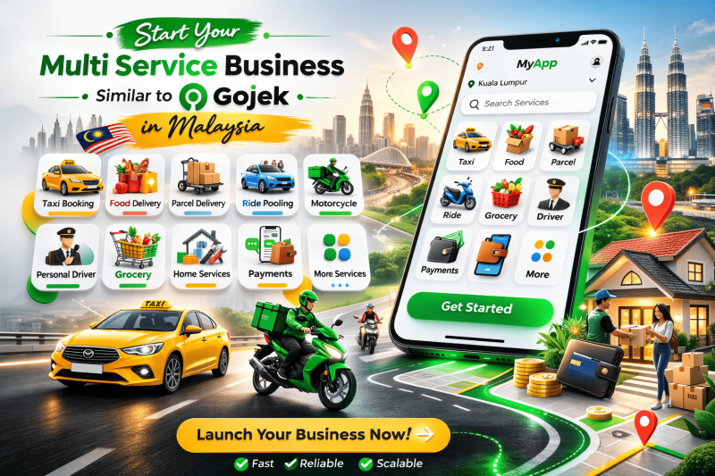 Start Your Multi Service Business Similar to Gojek in Malaysia