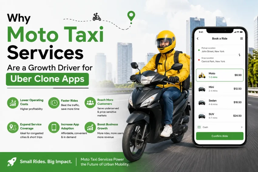 Moto Taxi Booking Features in Uber Clone