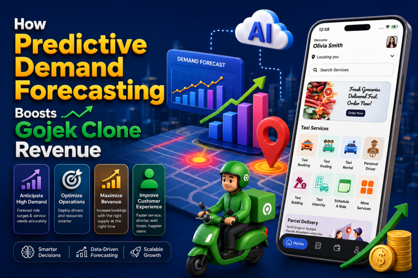 How Predictive Demand Forecasting Boosts Gojek Clone Revenue